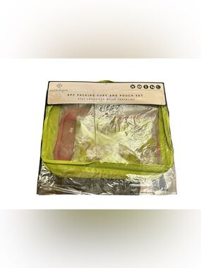 Nanette Lepore Lime Green and Pink 6pc Packing Cube Set